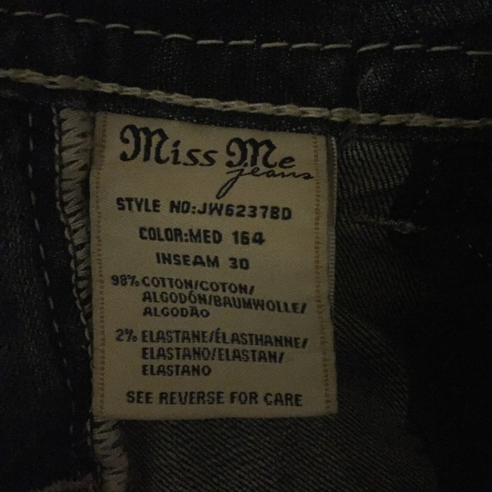 MISS ME jeans Size 25 Boot Jeans CC - Picture 7 of 8